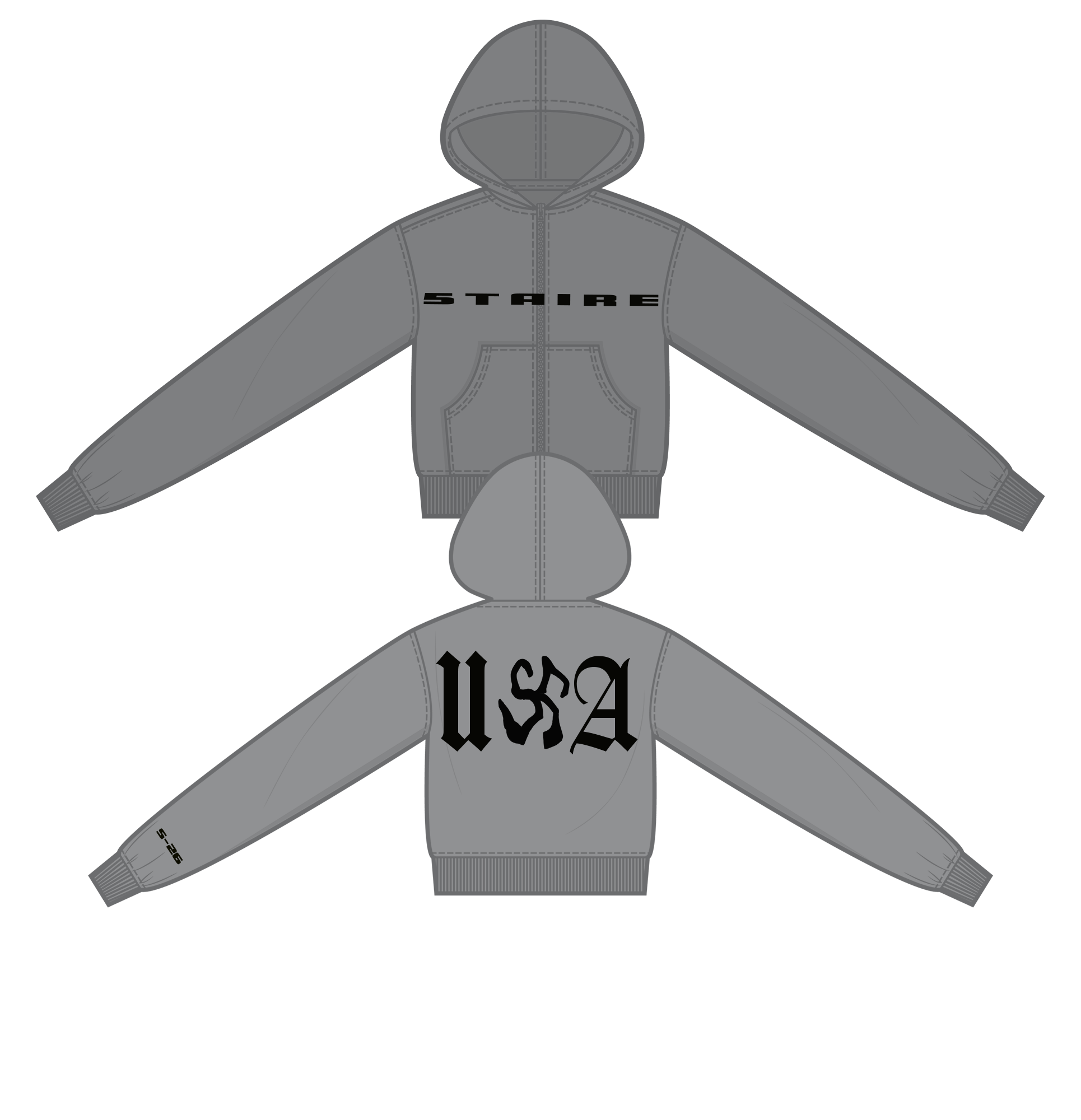 STAIRE, USA HOODIE